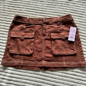 New with tags Wild Fable Brown Mini Skirt with Pockets